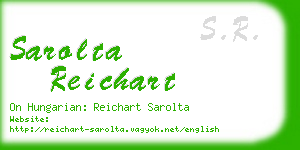 sarolta reichart business card